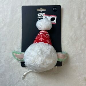 Star Wars Mandalorian Baby Yoda Christmas Dog Hat One Size Grogu White Ears